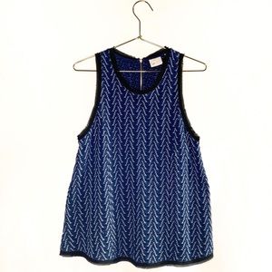 Anthropologie | Postmark Sleeveless Swing Top Blue